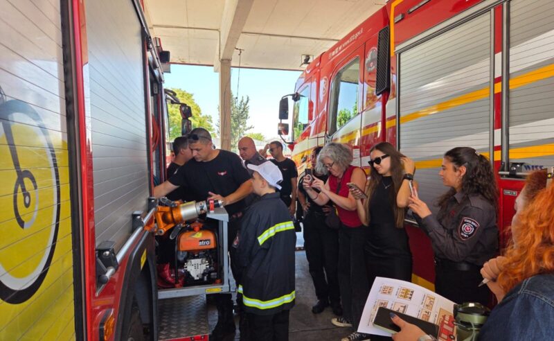 ארטיום שפונקו בתחנת הכיבוי בחולון, צילום כבאות והצלה מרכז