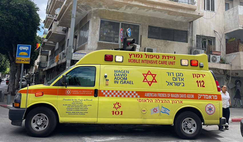 אמבולנס של מד"א, צילום אילוסטרציה של תאונה דוברות מד"א