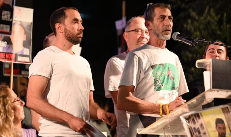 אילן דלאל בעצרת. צילום פאולינה פטימר