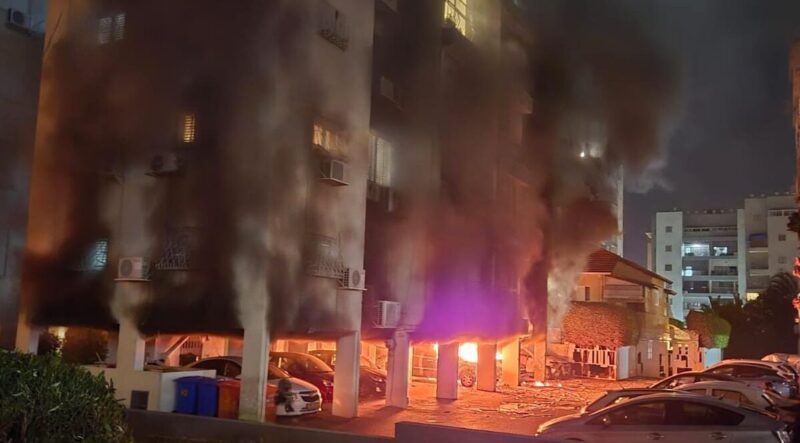 פגיעה בפתח תקווה, צילום מד"א הצלה פתח תקווה